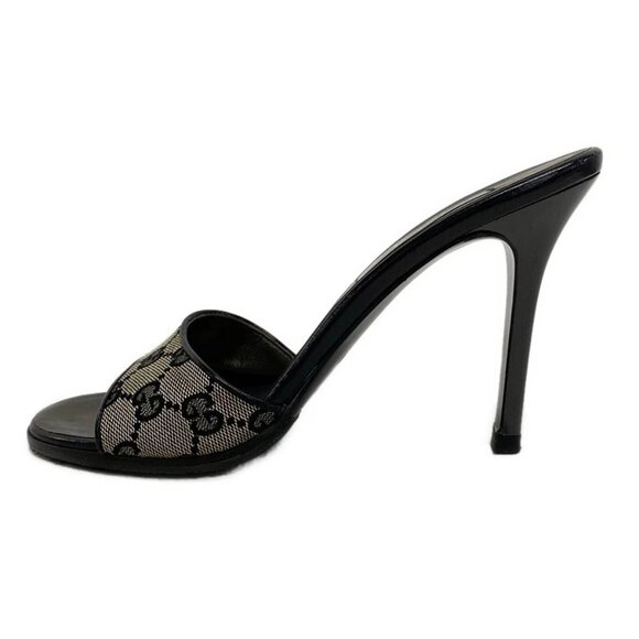 GUCCI - Khaki Beige Leather Jacquard Women's Sandals 177-081125 - Picture 1 of 6